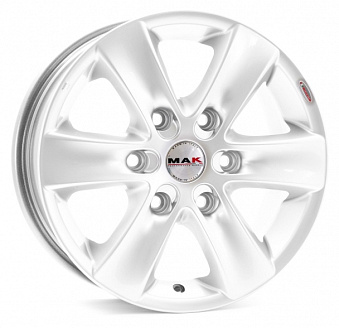 Диск MAK Sierra 7,0x16 6x114,3 ET30 DIA 66,1 Hyper Silver