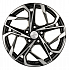 Диск KHW 1716 7x17 5x108 ET40 54,1 Black-FP (Москвич 3)