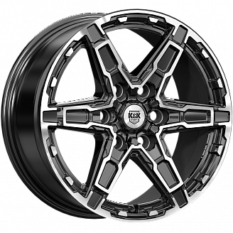 Диск Дистрикт (KC1159-02) 8x18 6x139,7 ET25 106,1 Алмаз черный